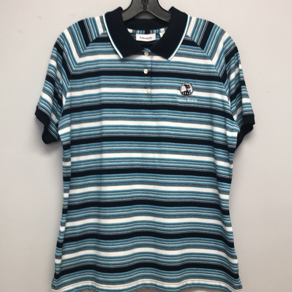 Ashworth striped polo shirt